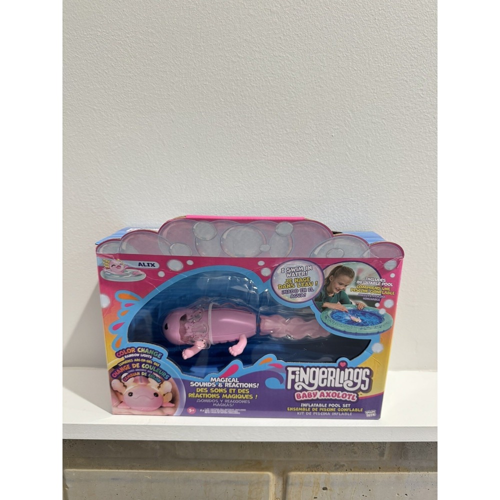 Fingerlings Magical Baby Axolotl Alix 2pc Pool Set New  Hot  Toy Item
